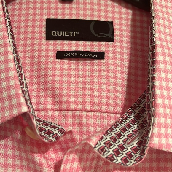 QUIETI Pink Dress shirt. XL. Brand new with tags. - Picture 3 of 6